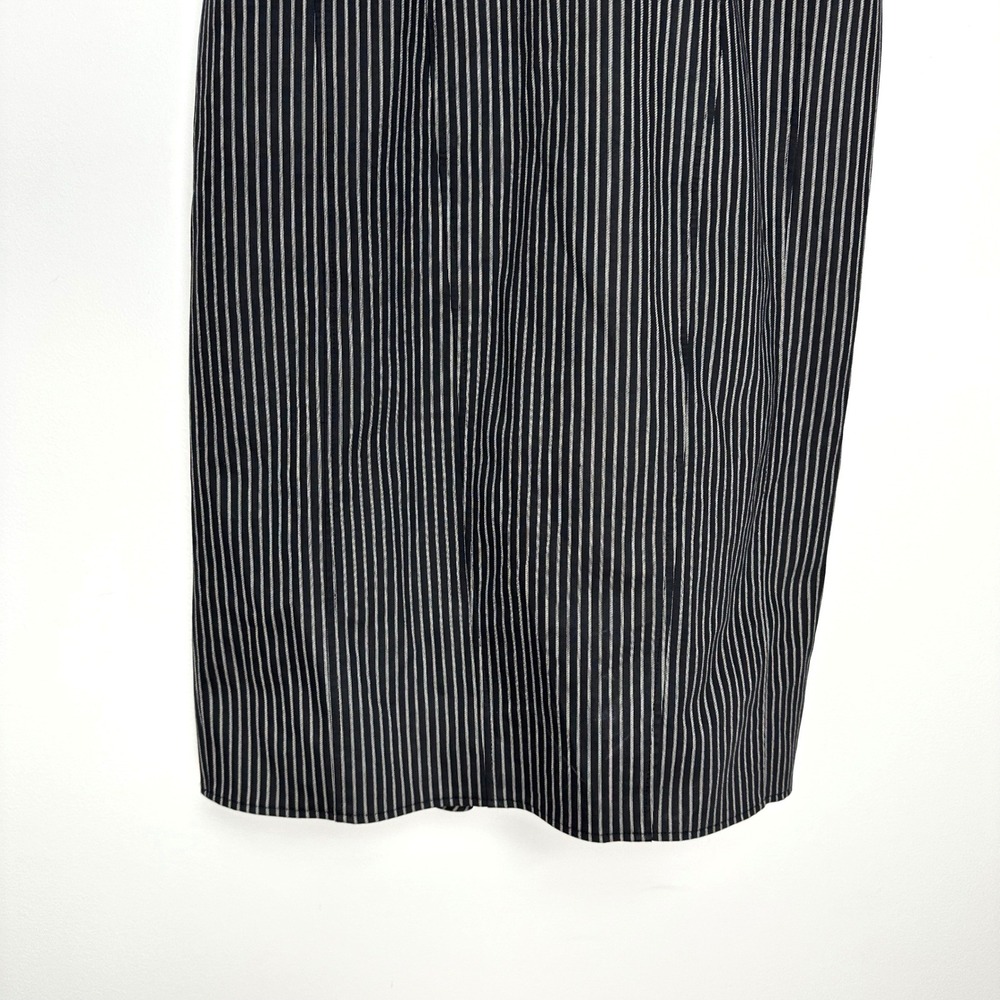 Vintage Karen Millen Black Pinstripe Pencil Dress ASO Eva Longoria - Picture 5 of 11